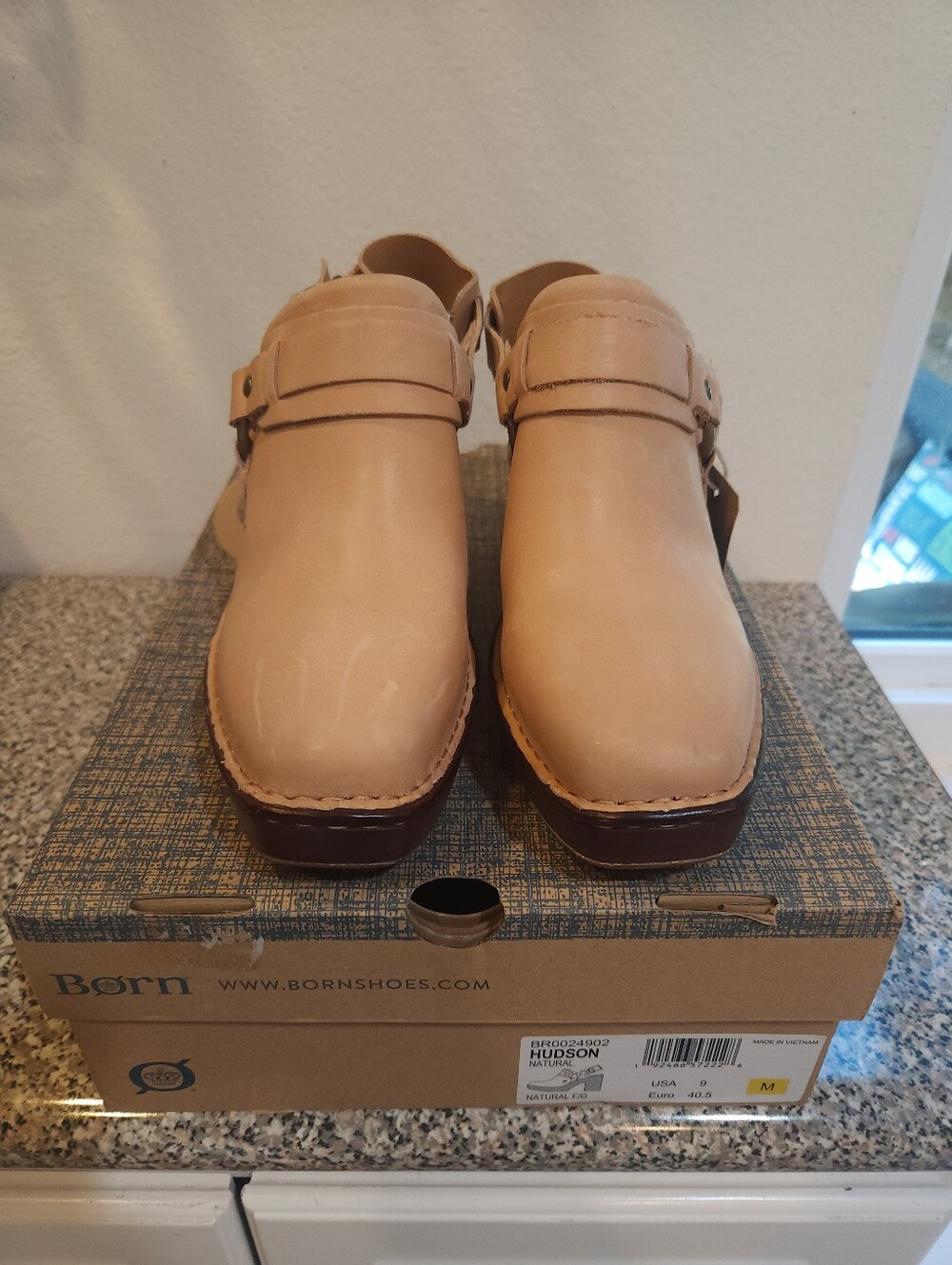 Born Women’s Natural Leather Slip-On Clog